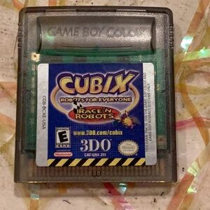 Cubix Race N Robots Nintendo Game Boy Color Game GameBoy Authentic
